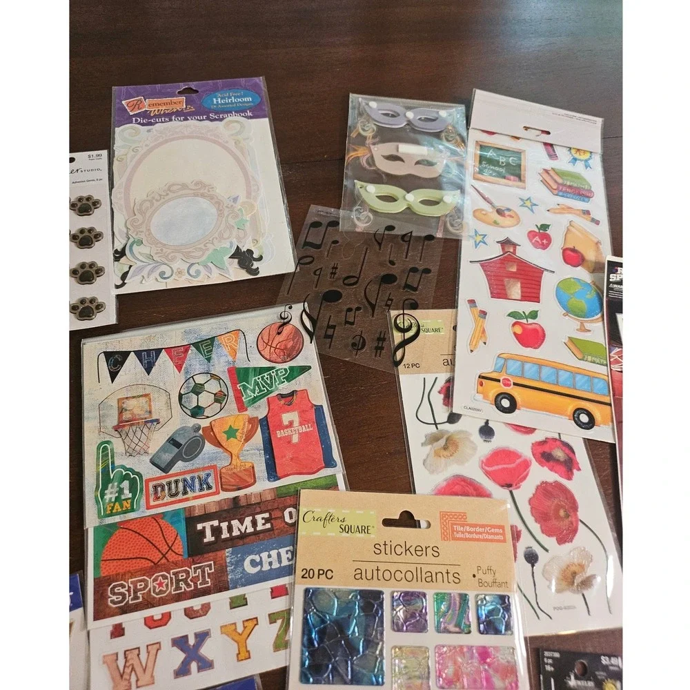 Sticko The Paper Studio Scrapbook Sticker Lot Unisex OS Multicolor Craft Supply